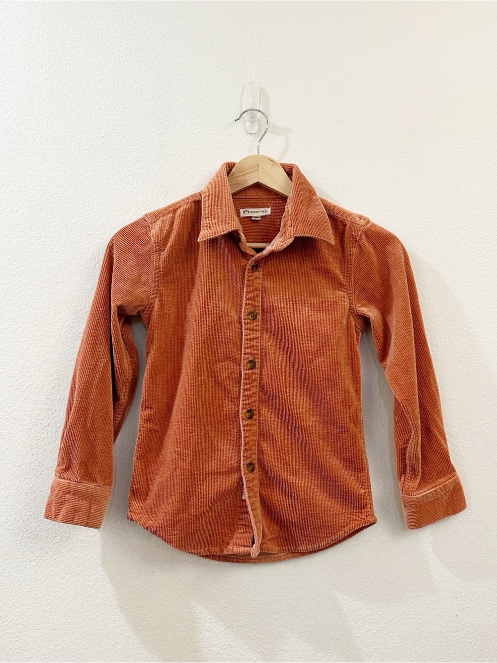 Appaman Boys Bates Corduroy Button Down Shirt Shacket Rust Size 8Y
